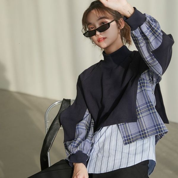 casual dresses autumn sweatshirt plaid hoodies women patchwork turtleneck long sleeve pullover korean style clothes 9hpq, Black;gray
casual dresses autumn sweatshirt plaid hoodies women patchwork turtleneck long sleeve pullover korean style clothes 9hpq, Black;gray