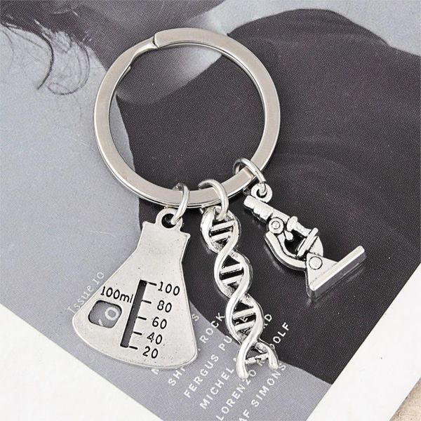 1pc doctor molecular dna microscope keychain science microscope equipment keyring for medicine school gift jewelry e2699, Silver
1pc doctor molecular dna microscope keychain science microscope equipment keyring for medicine school gift jewelry e2699, Silver