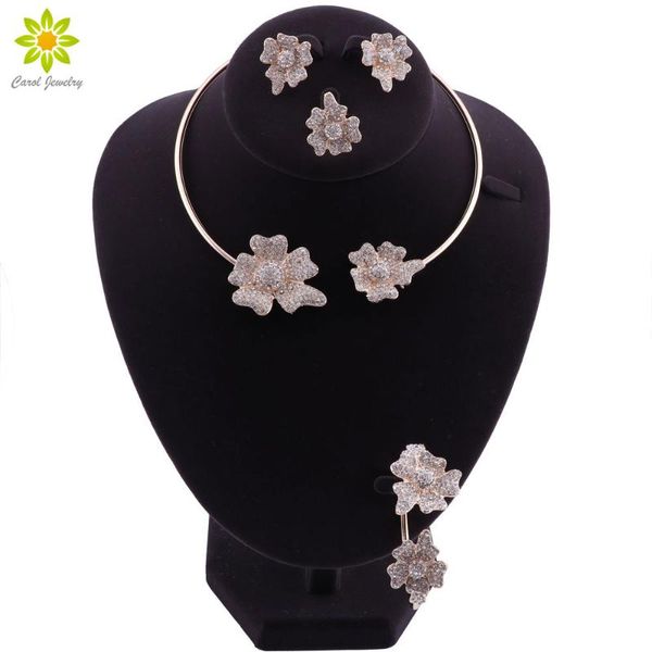 earrings & necklace wedding bridal jewelry sets crystal african beads set gold color nigerian flower bracelet ring, Silver
earrings & necklace wedding bridal jewelry sets crystal african beads set gold color nigerian flower bracelet ring, Silver