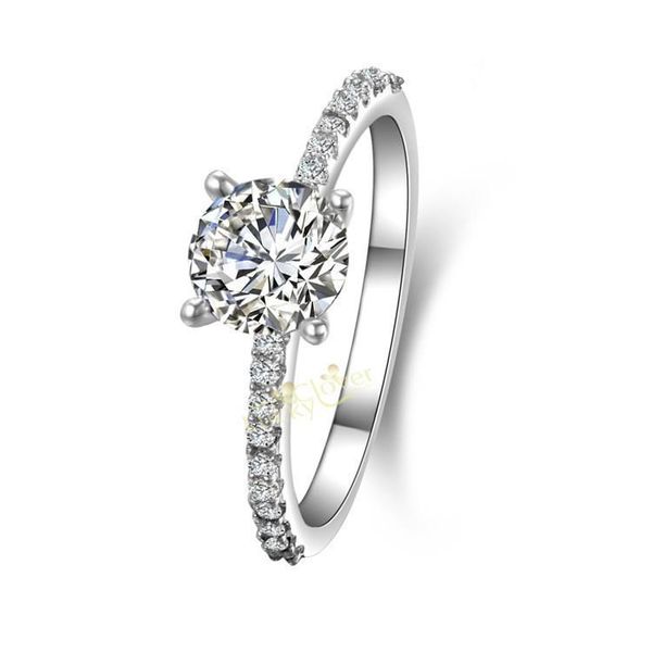 cluster rings round cut 1 engagement bridal proposal ring for women solid 925 sterling silver quality, Golden;silver
cluster rings round cut 1 engagement bridal proposal ring for women solid 925 sterling silver quality, Golden;silver