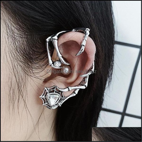 ear cuff earrings jewelry s2064 fashion punk black devil talons unique styling design ear-hook sinlge piece earring drop delivery 2021 airpo, Silver
ear cuff earrings jewelry s2064 fashion punk black devil talons unique styling design ear-hook sinlge piece earring drop delivery 2021 airpo, Silver