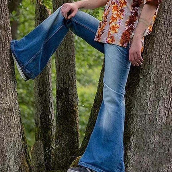 men's jeans 2021 mens big flared bootcut wide leg trousers male designer classic denim pants bell bottom punk style for men, Blue
men's jeans 2021 mens big flared bootcut wide leg trousers male designer classic denim pants bell bottom punk style for men, Blue