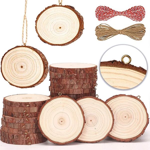 craft tools natural wood slices unfinished christmas ornament for and arts rounds pre-installed with eye screws
craft tools natural wood slices unfinished christmas ornament for and arts rounds pre-installed with eye screws