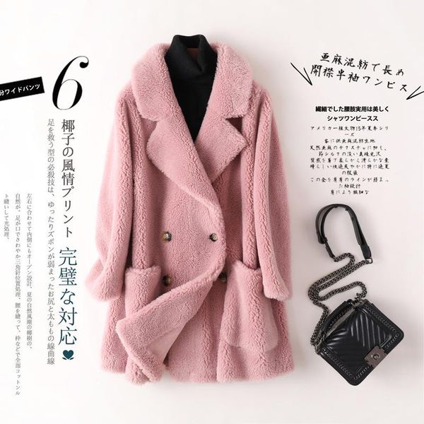 women's fur & faux genuine natural sheepskin coat casual warm with hood winter 2021, Black
women's fur & faux genuine natural sheepskin coat casual warm with hood winter 2021, Black