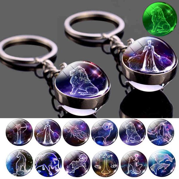 luminous 12 constellation keychain glowing in the dark glass ball pendant zodiac key rings jewelry birthday gift leo keyrings, Silver
luminous 12 constellation keychain glowing in the dark glass ball pendant zodiac key rings jewelry birthday gift leo keyrings, Silver