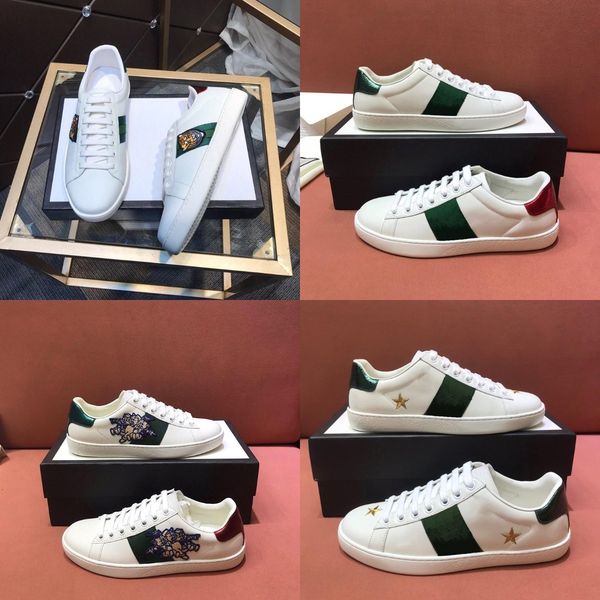 designer mens women casual shoes vintage rubber platform stripe shoe splicing genuine leather sneakers animal luxury embroidery trainers siz, Black
designer mens women casual shoes vintage rubber platform stripe shoe splicing genuine leather sneakers animal luxury embroidery trainers siz, Black