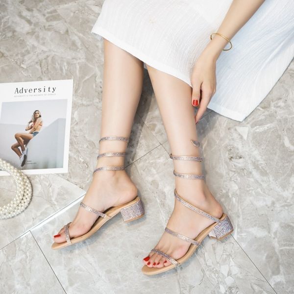 sandal word foot bring woman cobra sandals bandage shoes high heels water, Black