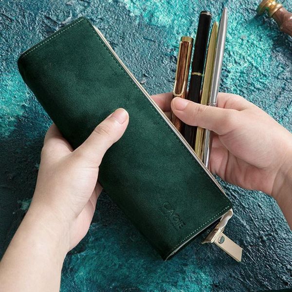 pencil case small leather pouch for girls and adults pen makeup zipper pens markers(green) bags
pencil case small leather pouch for girls and adults pen makeup zipper pens markers(green) bags