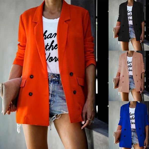 Fashionable Ladies Suit Autumn and Winter 2021 Solid Color Long Sleeve Button Blazer for Women, Black
Fashionable Ladies Suit Autumn and Winter 2021 Solid Color Long Sleeve Button Blazer for Women, Black