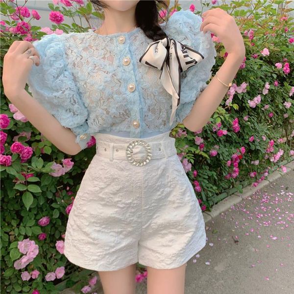 women's tracksuits korean chic sweet 2 piece sets women outfits puff sleeve shirt crop + shorts fashion pant suits two pants, Gray
women's tracksuits korean chic sweet 2 piece sets women outfits puff sleeve shirt crop + shorts fashion pant suits two pants, Gray