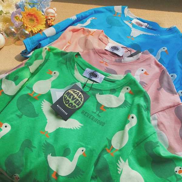 women's t-shirt big white goose print t shirt women summer short sleeve pullover harajuku loose casual clothes female cartoon
women's t-shirt big white goose print t shirt women summer short sleeve pullover harajuku loose casual clothes female cartoon