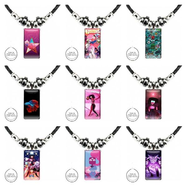 pendant necklaces funny cartoon steven universe garnet for women girls handmade jewelry with steel plated glass cabochon choker long, Silver
pendant necklaces funny cartoon steven universe garnet for women girls handmade jewelry with steel plated glass cabochon choker long, Silver