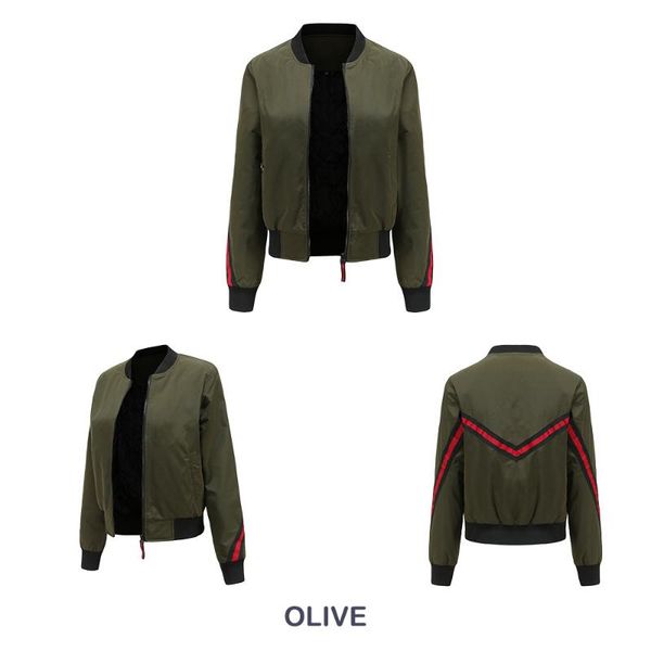 autumn women's jacket baseball coat women casual solid color femme kpop outwear bomber jackets, Black;brown
autumn women's jacket baseball coat women casual solid color femme kpop outwear bomber jackets, Black;brown