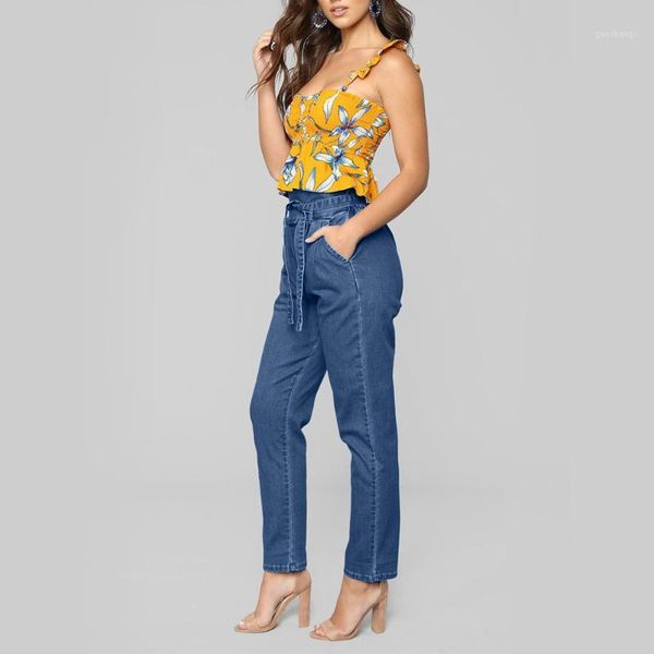 women's jeans fashion women denim bandage soft and comfortable female high waist stretch slim pencil pants l50/02041, Blue
women's jeans fashion women denim bandage soft and comfortable female high waist stretch slim pencil pants l50/02041, Blue