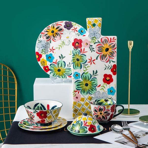 dishes & plates great apperance hand drawn ceramic tableware floral pattern plate bowl set household dinnerware 17inch rectangle cake bread
dishes & plates great apperance hand drawn ceramic tableware floral pattern plate bowl set household dinnerware 17inch rectangle cake bread