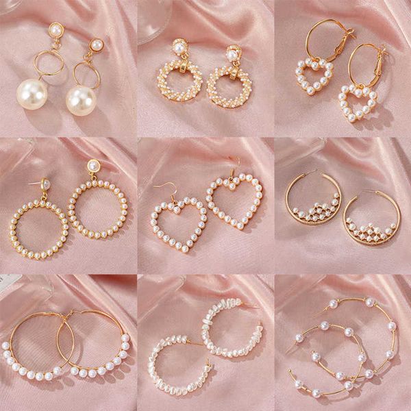 pearl korean fashion clothing earrings for women metal 2021 trend geometric women's studies modern declaration brilliant jewelry, Golden
pearl korean fashion clothing earrings for women metal 2021 trend geometric women's studies modern declaration brilliant jewelry, Golden