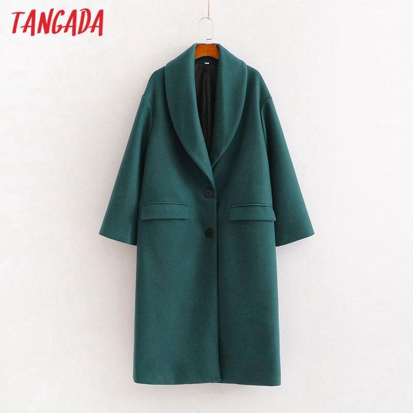 women's wool & blends tangada women 2021 winter dark green elegant warm woolen coat pockets female outerwear chic overcoat 1d239, Black
women's wool & blends tangada women 2021 winter dark green elegant warm woolen coat pockets female outerwear chic overcoat 1d239, Black
