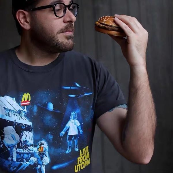 mcdonald's travis short sleeve scott station space grey high street washed cotton spring and summer t-shirt, White;black
mcdonald's travis short sleeve scott station space grey high street washed cotton spring and summer t-shirt, White;black