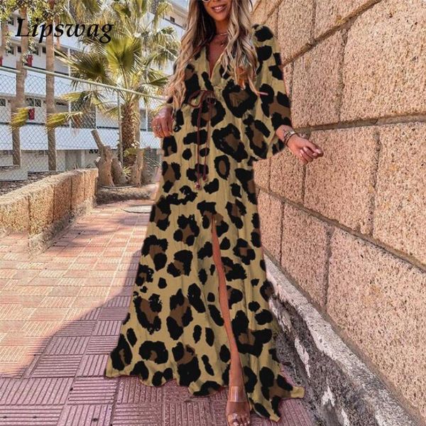 casual dresses women spring v neck party beach dress autumn vintage hem robe loose maxi leopard print elastic waist slit long, Black;gray
casual dresses women spring v neck party beach dress autumn vintage hem robe loose maxi leopard print elastic waist slit long, Black;gray