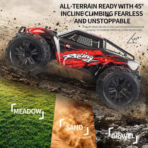 new rc car 4wd remote control car380 brushed motor off-road vehicle climbing car rtr 1/16 2.4g 4wd 36km/h high speed rc car toys
new rc car 4wd remote control car380 brushed motor off-road vehicle climbing car rtr 1/16 2.4g 4wd 36km/h high speed rc car toys