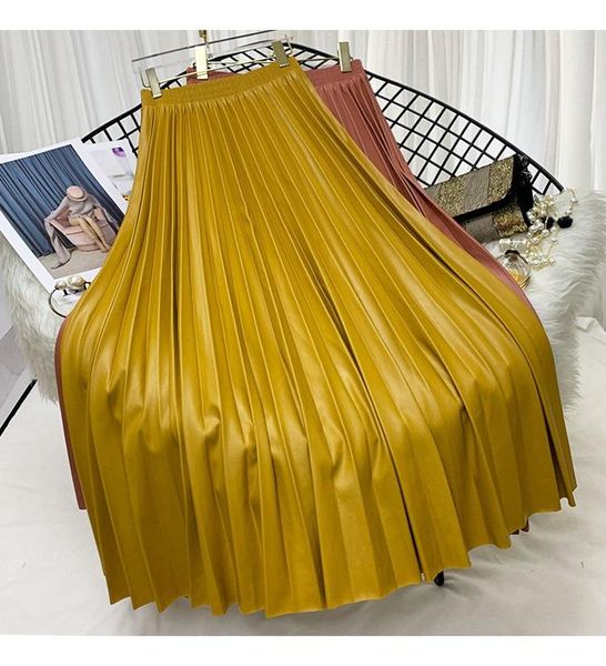 skirts autumn women elegant pu leather midi fashion ladies winter streetwear girl high waist harajuku pleated skirt 278, Black
skirts autumn women elegant pu leather midi fashion ladies winter streetwear girl high waist harajuku pleated skirt 278, Black