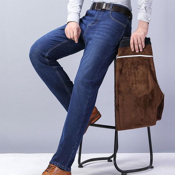 men's jeans winter classic business men denim trousers fashion black blue stretch warm thicken fleece thermal pants
men's jeans winter classic business men denim trousers fashion black blue stretch warm thicken fleece thermal pants