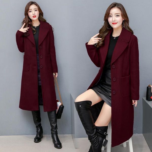winter women elegant slim thick warm wool long sleeves overcoat large size woolen jackets female coats women's & blends, Black
winter women elegant slim thick warm wool long sleeves overcoat large size woolen jackets female coats women's & blends, Black
