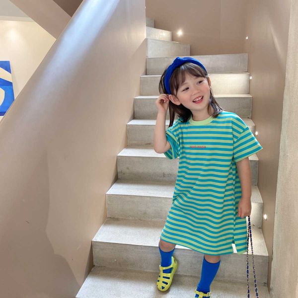 girls striped short sleeve straight dress summer cotton loose long style t shirts clothes 210615, Red;yellow
girls striped short sleeve straight dress summer cotton loose long style t shirts clothes 210615, Red;yellow