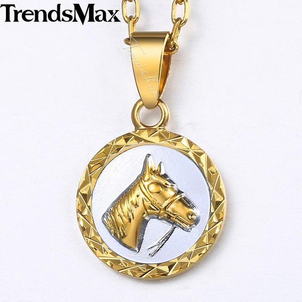 pendant necklaces trendsmax horse head necklace for women round shaped carved white yellow gold pendants fashion woman jewelry 2021 kgp310, Silver
pendant necklaces trendsmax horse head necklace for women round shaped carved white yellow gold pendants fashion woman jewelry 2021 kgp310, Silver
