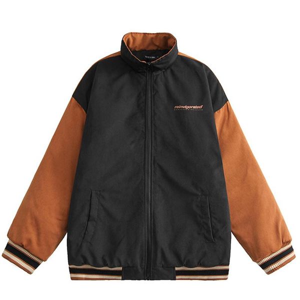 men's jackets men vintage color block harajuku cotton thick warm coat oversized couple patchwork stand collar jacket, Black;brown
men's jackets men vintage color block harajuku cotton thick warm coat oversized couple patchwork stand collar jacket, Black;brown