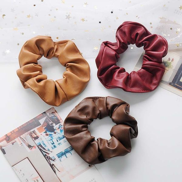 oaoleer solid color soft leather hair rope women elastic bands tie accessories oversized
oaoleer solid color soft leather hair rope women elastic bands tie accessories oversized