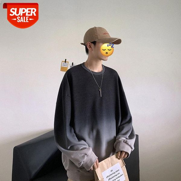 autumn and winter gradient sweater men's hong kong style trend loose chic round neck long sleeve casual all-match jacket #kd2t, Black
autumn and winter gradient sweater men's hong kong style trend loose chic round neck long sleeve casual all-match jacket #kd2t, Black