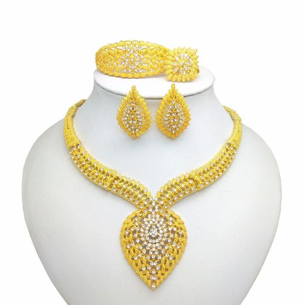 earrings & necklace dubai bridal jewelry sets gold color set trendy bracelet ring for women nigerian, Silver
earrings & necklace dubai bridal jewelry sets gold color set trendy bracelet ring for women nigerian, Silver