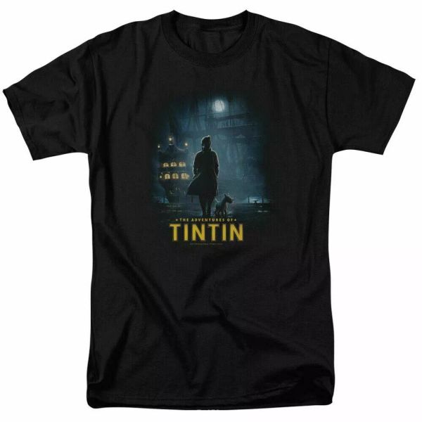 The Adventures of Tintin Title Poster T Shirt Mens Licensed Movie Black, White;black
The Adventures of Tintin Title Poster T Shirt Mens Licensed Movie Black, White;black