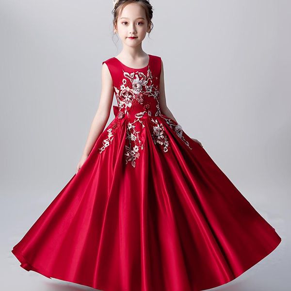 girl's dresses kids long embroidery princess dress for girls flower elegant teen sleeveless host performance wedding party formal eveni, Red;yellow
girl's dresses kids long embroidery princess dress for girls flower elegant teen sleeveless host performance wedding party formal eveni, Red;yellow