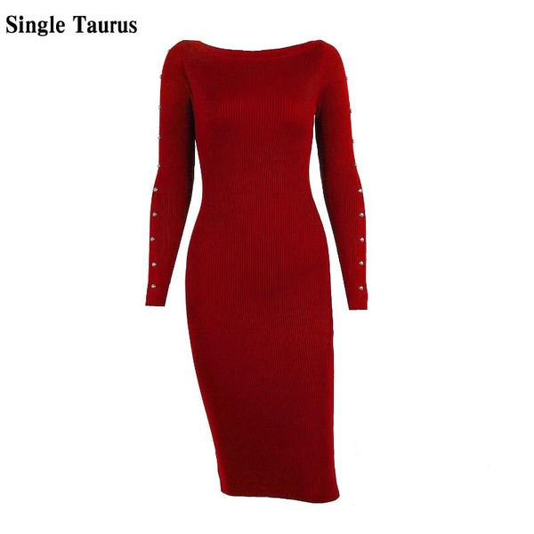 fall winter women knitted dress long sleeve bodycon dresses casual ladies clothes skinny beading midi party knitting slim, Black;gray
fall winter women knitted dress long sleeve bodycon dresses casual ladies clothes skinny beading midi party knitting slim, Black;gray