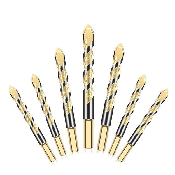 professional drill bits bit set 7 pieces, triple-cornered alloy twist for porcelain ceramic tile, concrete,plastic, masonry and wood, ho
professional drill bits bit set 7 pieces, triple-cornered alloy twist for porcelain ceramic tile, concrete,plastic, masonry and wood, ho
