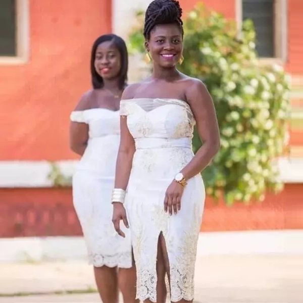 white sheath short bridesmaid dresses off the shoulder side split prom party gown knee length womens formal cocktail dress, White;pink
white sheath short bridesmaid dresses off the shoulder side split prom party gown knee length womens formal cocktail dress, White;pink