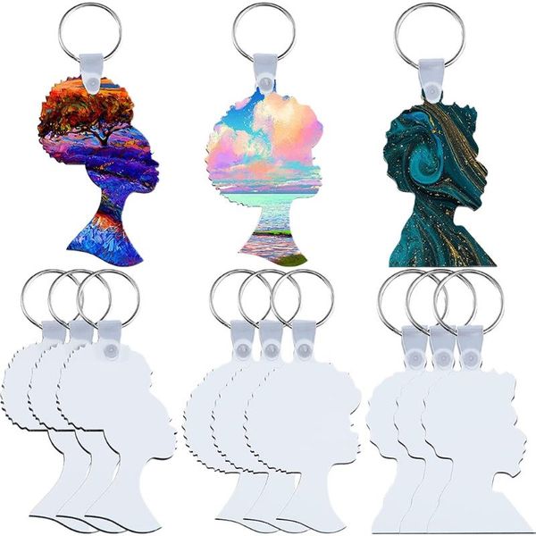 keychains afro female head shape keychain blanks diy heat transfer blank for sublimation keyrings decorations making, Silver
keychains afro female head shape keychain blanks diy heat transfer blank for sublimation keyrings decorations making, Silver