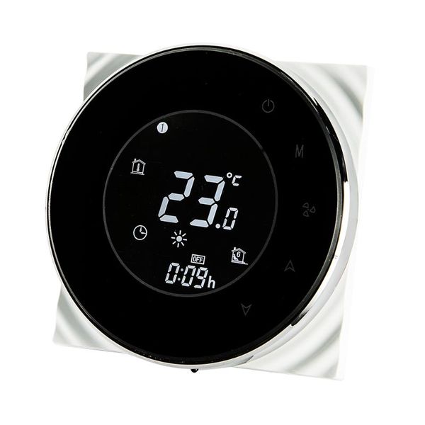 smart home control programmable round coil thermostat with lcd digital display 95~240vac four pipe heating/cooling touch screen weekly data
smart home control programmable round coil thermostat with lcd digital display 95~240vac four pipe heating/cooling touch screen weekly data
