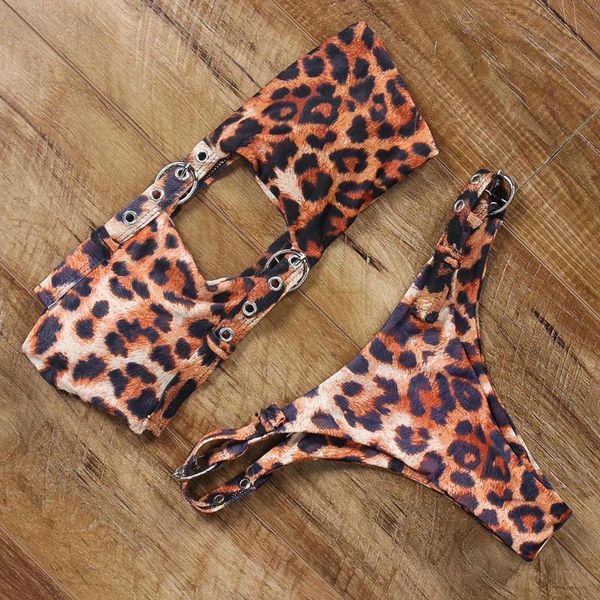 women's swimwear leopard hollow bikini 2021 brazilian thong push up set bandeau swimsuit women swinwear summer swimming beach wear, White;black
women's swimwear leopard hollow bikini 2021 brazilian thong push up set bandeau swimsuit women swinwear summer swimming beach wear, White;black