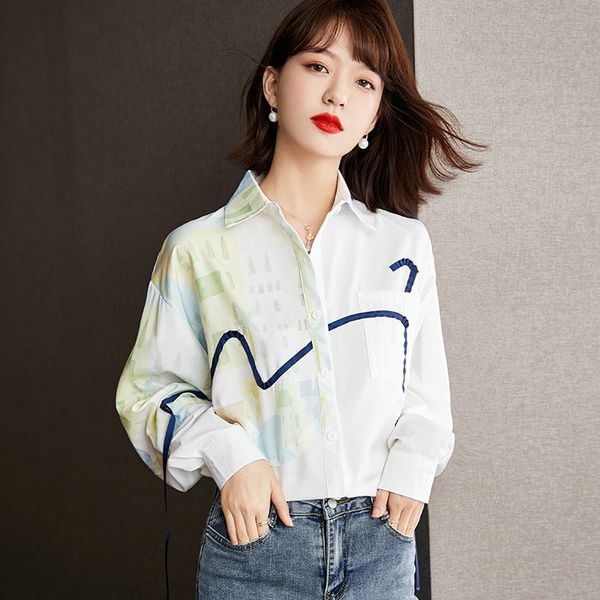 ribbon shirt for women 2021 autumn new trend shirt fashion casual girl shirt printed ladies blouse office blouse, White
ribbon shirt for women 2021 autumn new trend shirt fashion casual girl shirt printed ladies blouse office blouse, White