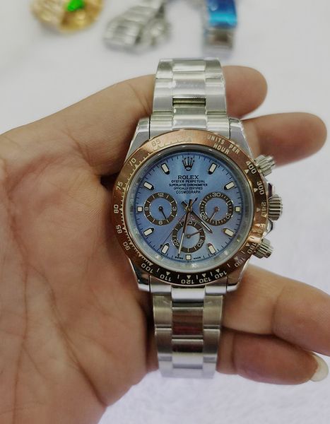 with original box luxury mens watches 116500ln watch montre de luxe automatic wristwatches steel ring bezel 316l adustable folding buckle 20, Slivery;brown
with original box luxury mens watches 116500ln watch montre de luxe automatic wristwatches steel ring bezel 316l adustable folding buckle 20, Slivery;brown
