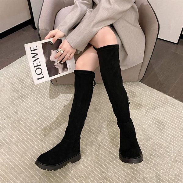boots 2022 winter over the knee women stretch fabric thigh high woman shoes long bota feminina flat, Black
boots 2022 winter over the knee women stretch fabric thigh high woman shoes long bota feminina flat, Black