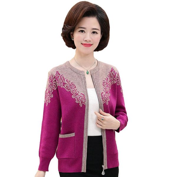 women's sweaters 2021 spring women knit wool jacket middle aged mother zipper sweater cardigan casual loose large size coat plus 5xl, White;black
women's sweaters 2021 spring women knit wool jacket middle aged mother zipper sweater cardigan casual loose large size coat plus 5xl, White;black