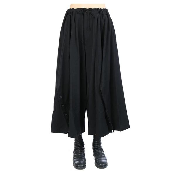 men's pants pant skirt casual wide leg spring and autumn color elastic waist irregular super loose fashion large size, Black
men's pants pant skirt casual wide leg spring and autumn color elastic waist irregular super loose fashion large size, Black