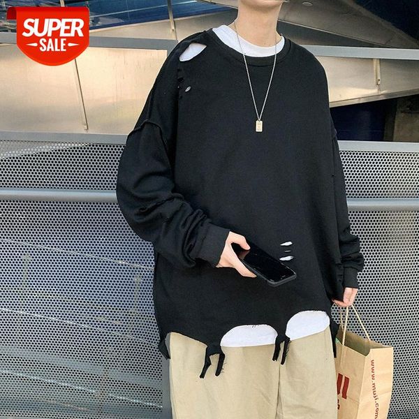 yemi fashion|ripped harajuku style sweater tide round neck loose men's long-sleeved korean trendy clothes #fy7x, Black
yemi fashion|ripped harajuku style sweater tide round neck loose men's long-sleeved korean trendy clothes #fy7x, Black