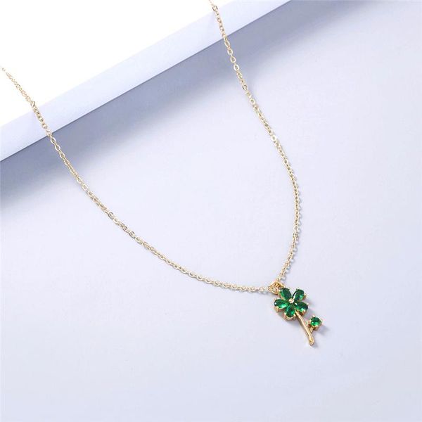 pendant necklaces fashion creative design vitality green color flower necklace gold clavicle chain jewelry accessories gift, Silver
pendant necklaces fashion creative design vitality green color flower necklace gold clavicle chain jewelry accessories gift, Silver