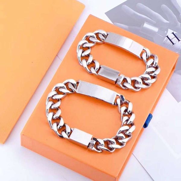 cuff selling quality silver titanium steel bracelet men and women chain fashion personality hip-hop supply, White
cuff selling quality silver titanium steel bracelet men and women chain fashion personality hip-hop supply, White