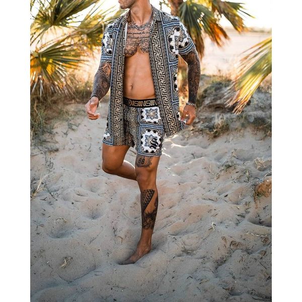printed beach style design men is casual suit short-sleeved trousers comfortable and cool fashion fit daily outing street style, Gray
printed beach style design men is casual suit short-sleeved trousers comfortable and cool fashion fit daily outing street style, Gray